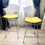 Set of 2 Bertoia bar chairs, Knoll International
