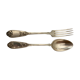 6 cutlery +6 small silver metal spoons