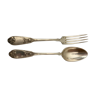 6 cutlery +6 small silver metal spoons