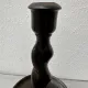 Pair of English oak Barley Twist candlesticks