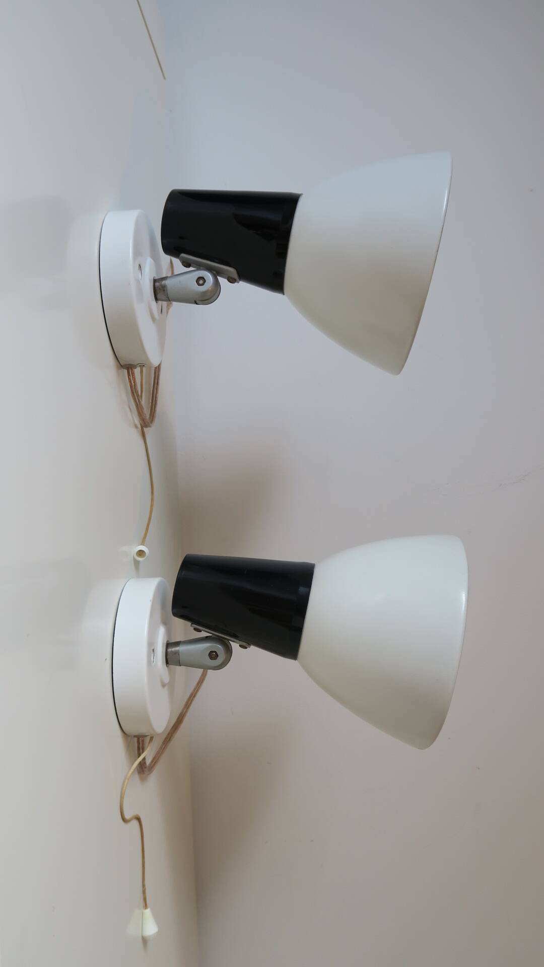 2 Philips wall sconces, 1960s-70s