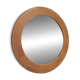 Round mirror, solid oak, formerly a dresser of Ginette.
