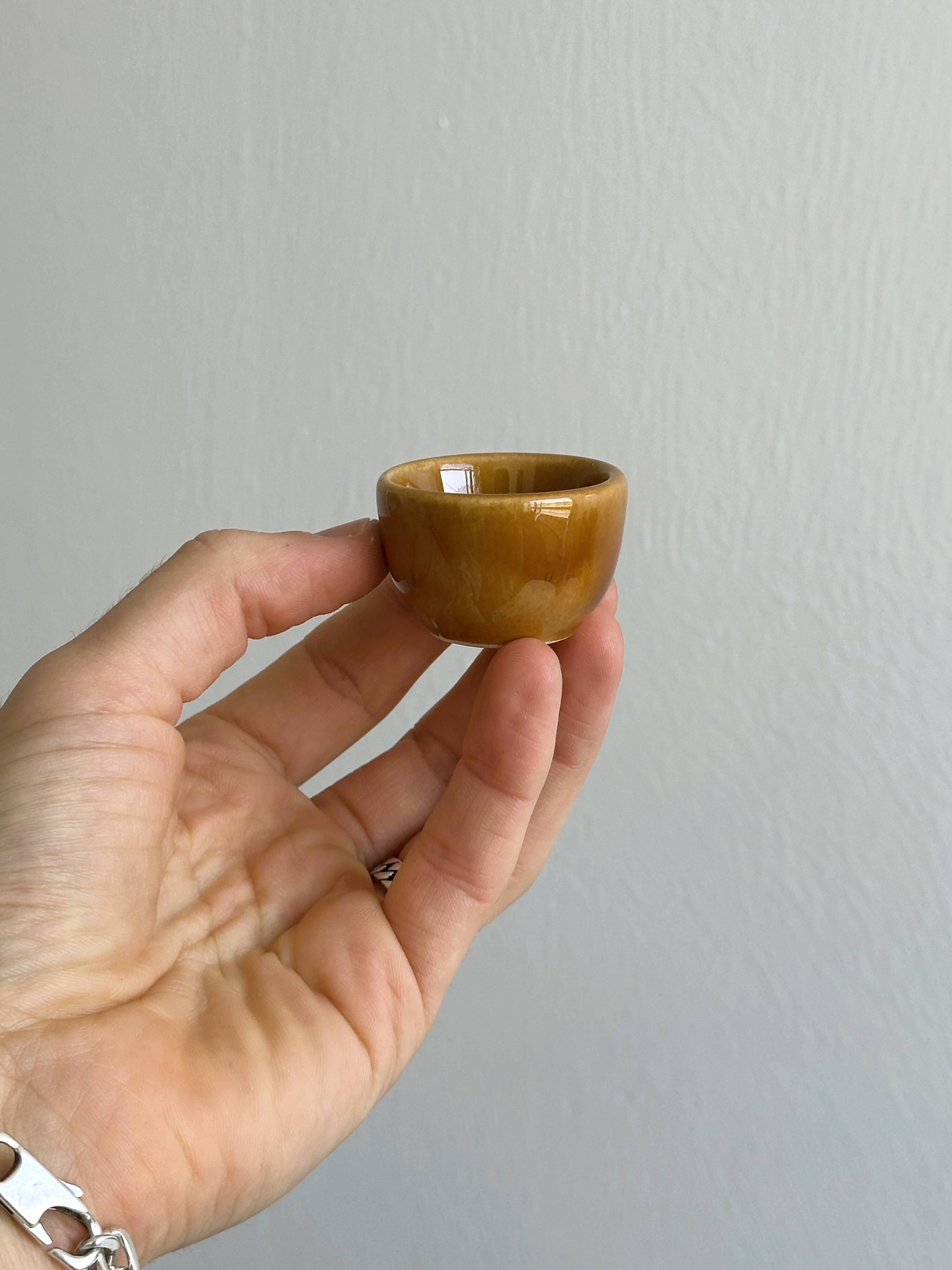 Set of 35 vintage enameled stoneware snail molds