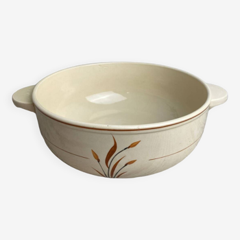 Old earthenware salad bowl