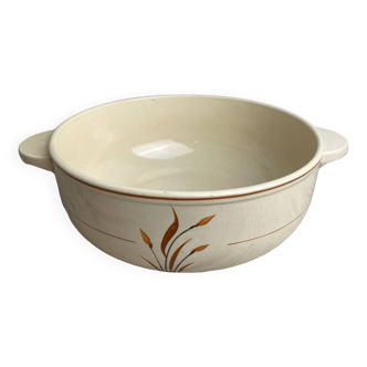 Old earthenware salad bowl