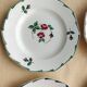 Lot de 4 assiettes demi porcelaine de Saint Amand  Modèle Arlette