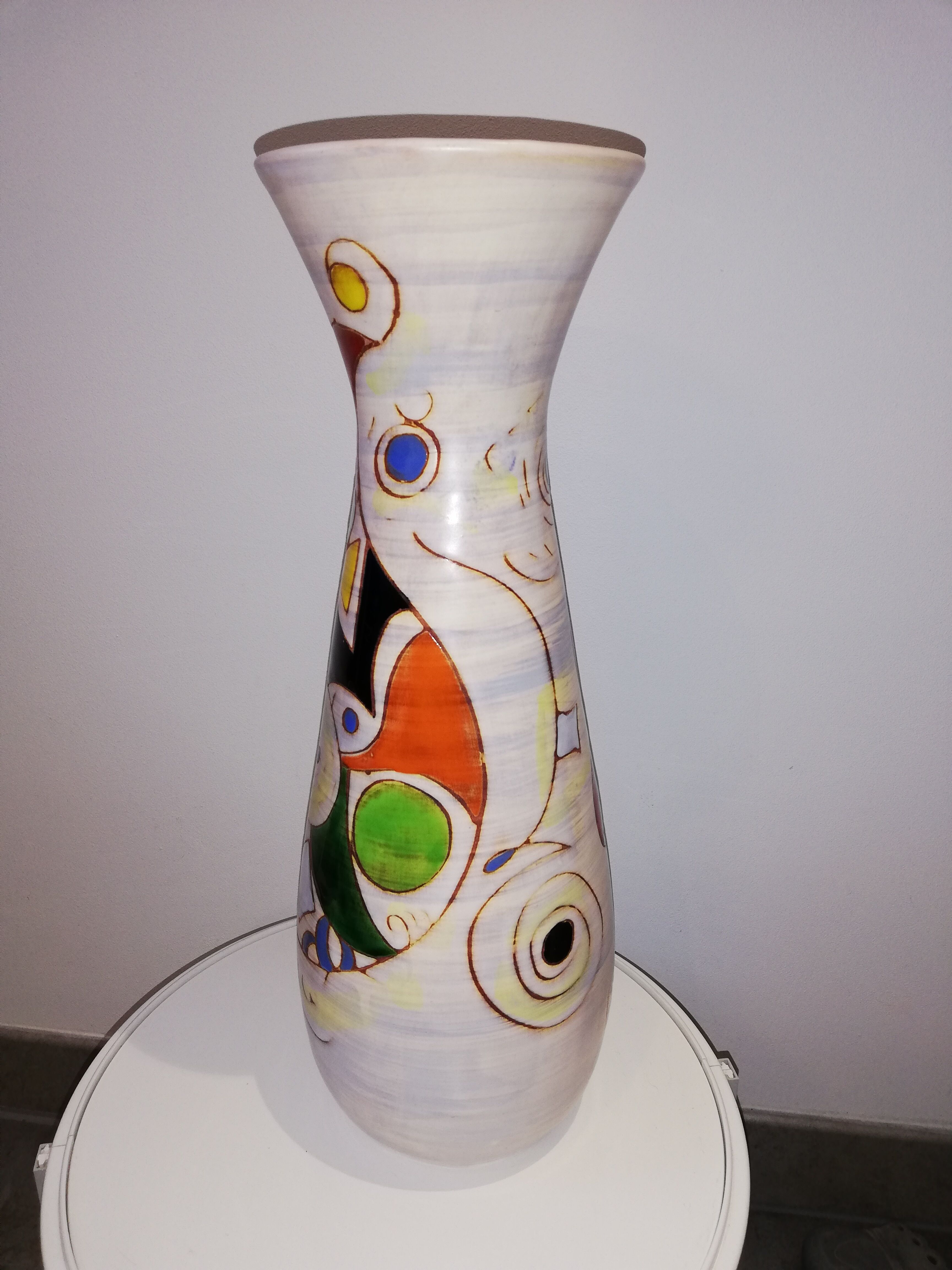 Large vase Marie Christine Treinen vallauris 45cm 60s