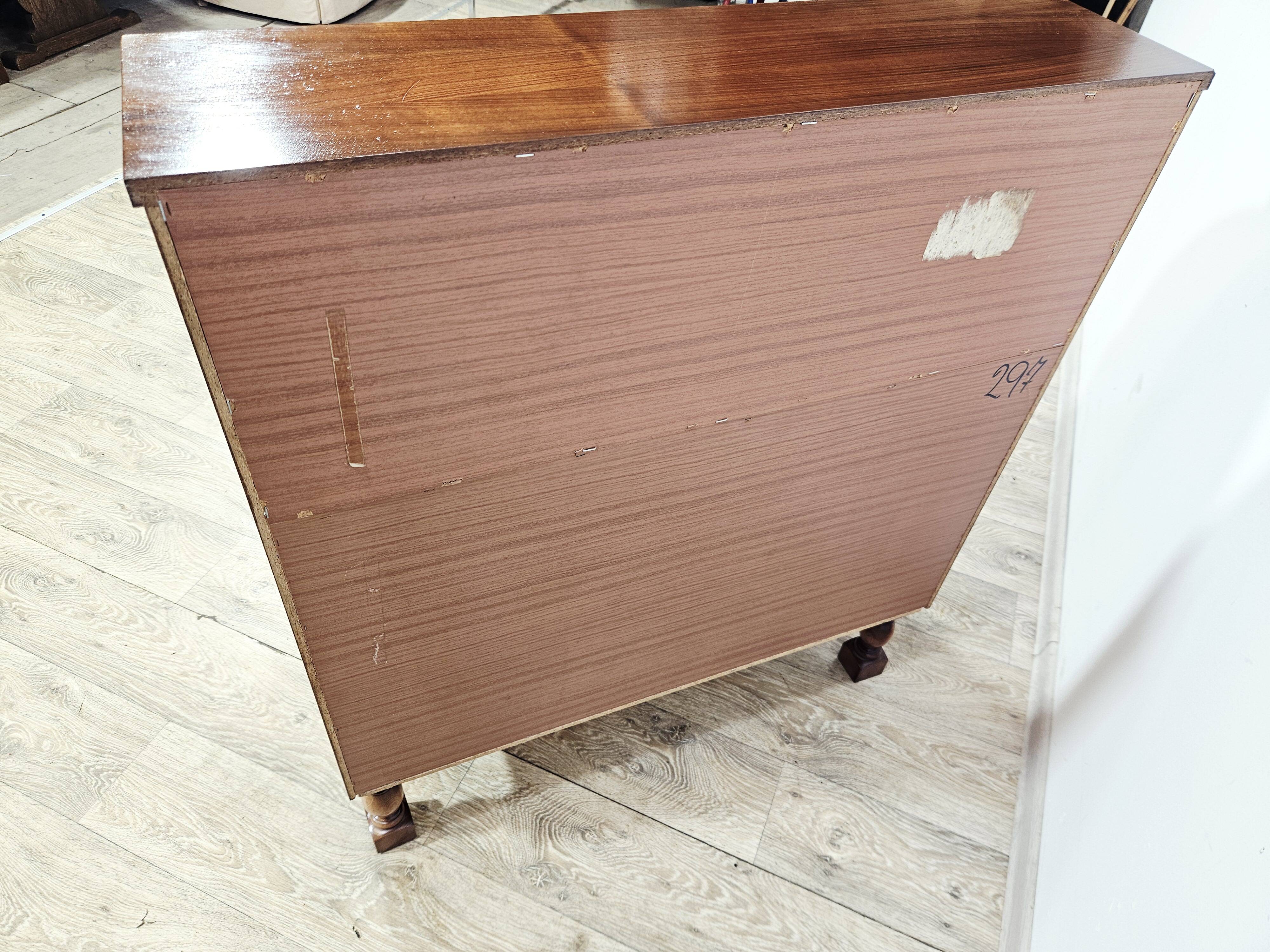 Walnut cylinder-roll-top secretary desk, 1970s.