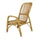 Italian rattan armchair, French Riviera style; Bohemian style side table