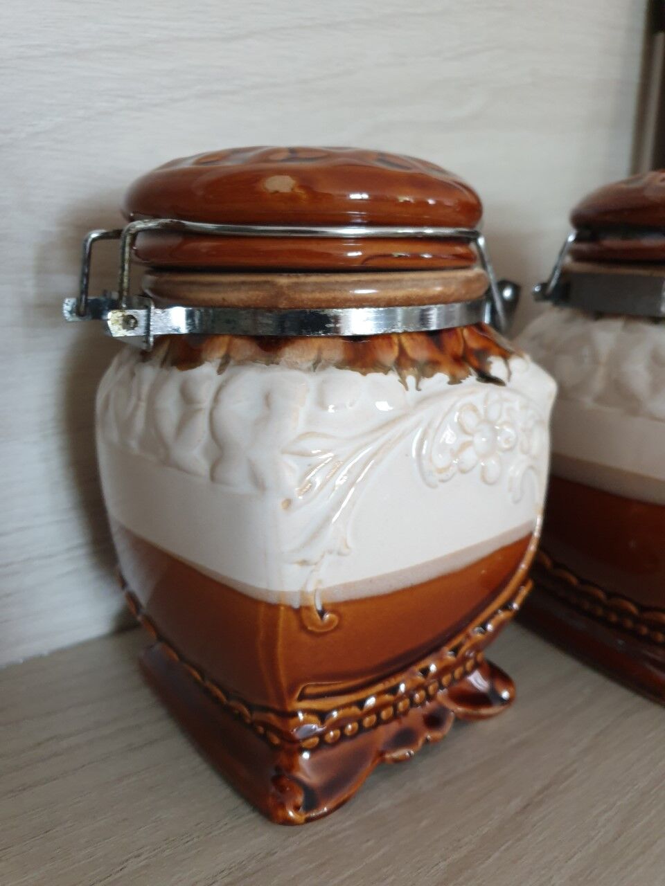 Vintage spice pots