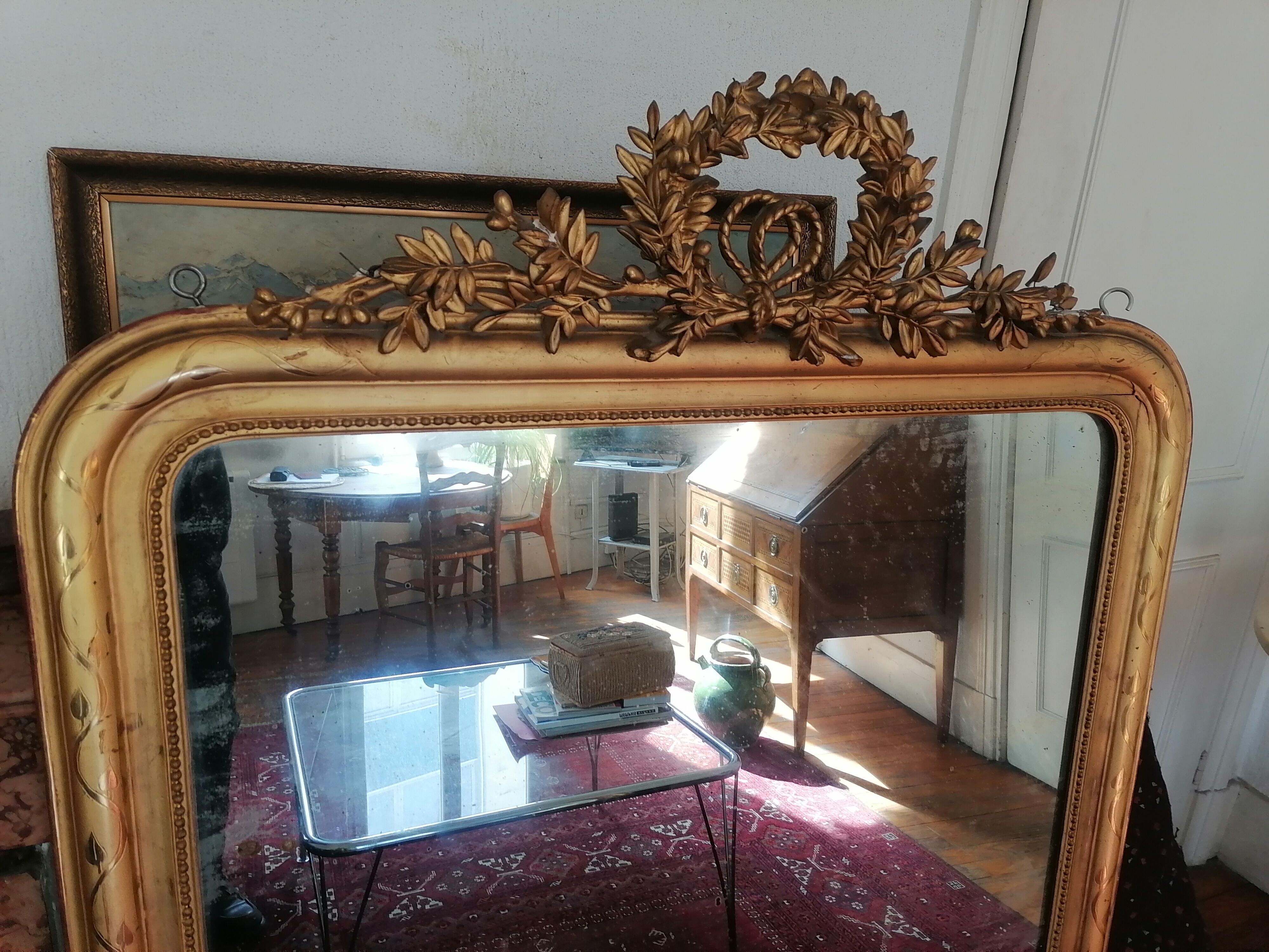 Miroir Louis XVI, 19ème, 148x108cm