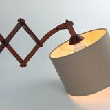 Scandinavian teak accordion lamp from the 1960s.
