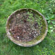 Old planter, pedestal basin in fibrociment by Willy Guillaume.