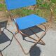 Paire de fauteuils chaises lafuma chantazur toile bleu