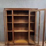 Bibliothéque époque Art Déco en noyer massif vers 1920