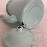 Mint green enamelled sheet metal coffee maker