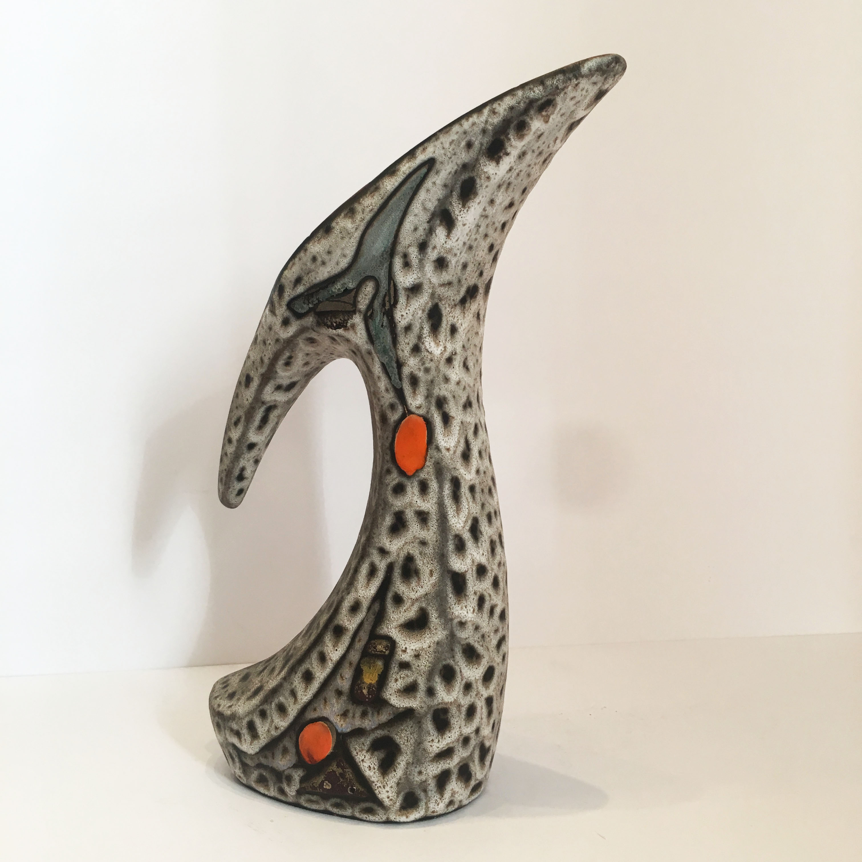 Zoomorphic pitcher Marius Bessone France 1960 ceramic vase