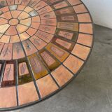 Capron “herbarium” coffee table with metal base