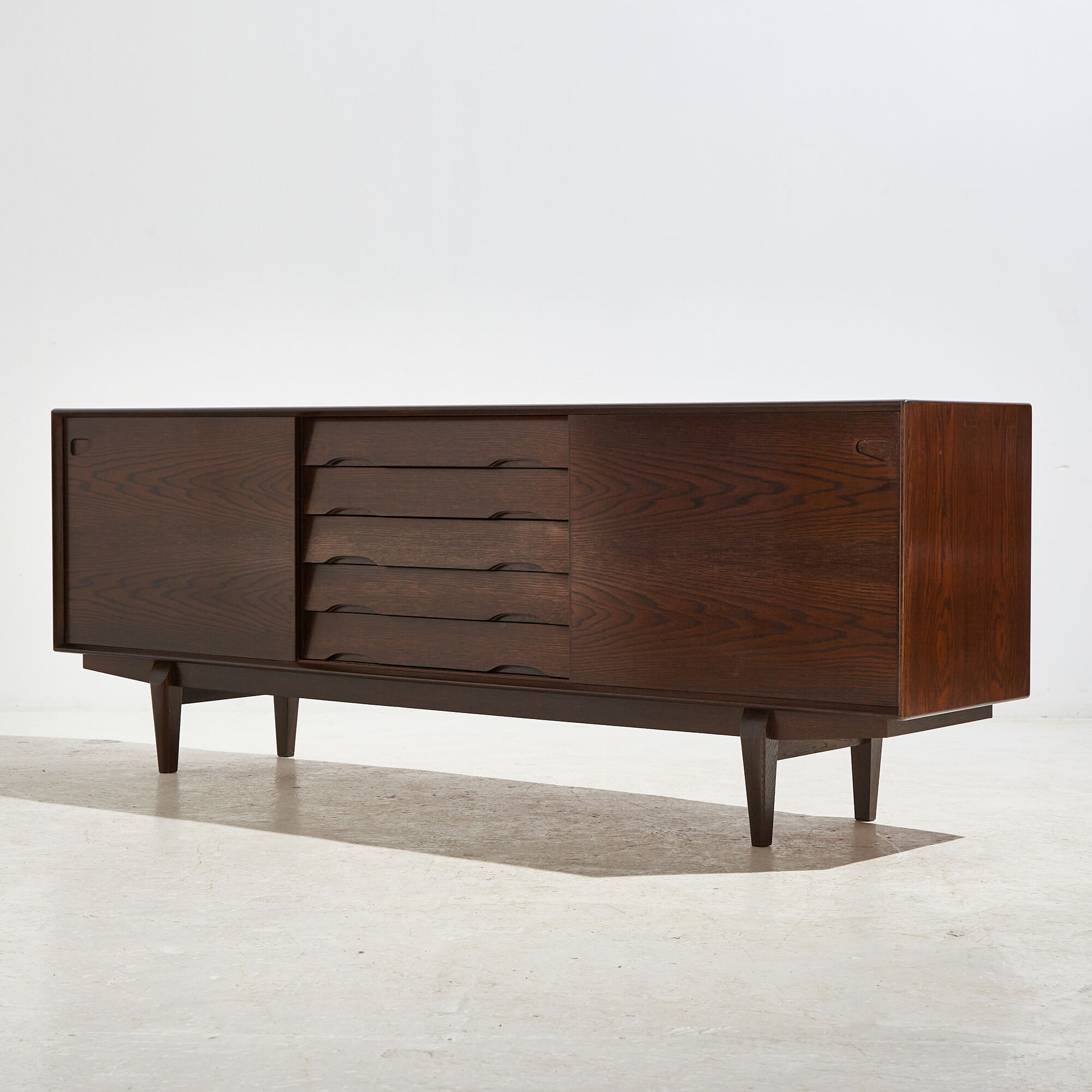 Model 65 oak sideboard by skovby møbelfabrik