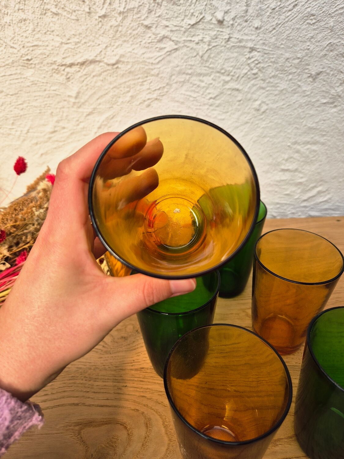Verres Vereco ambrés