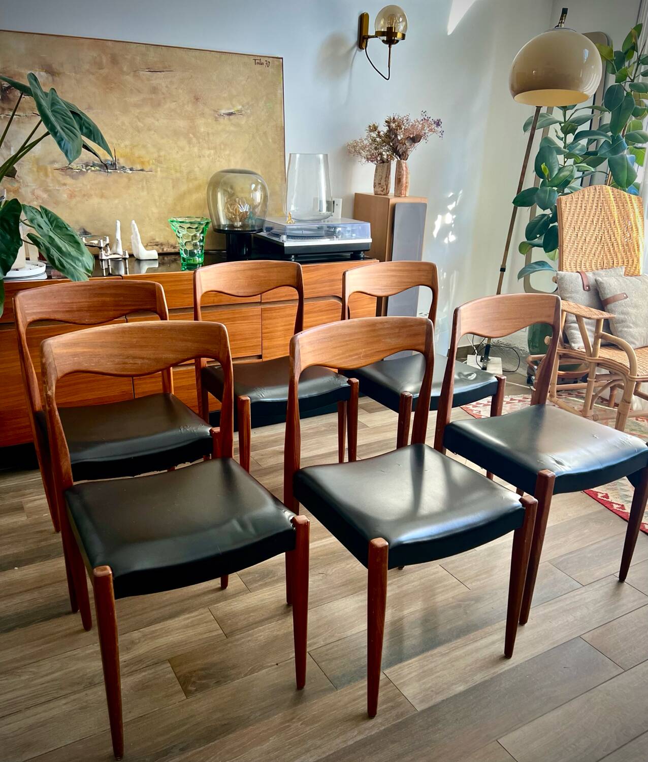 Set of 6 Roche Bobois chairs, 1960