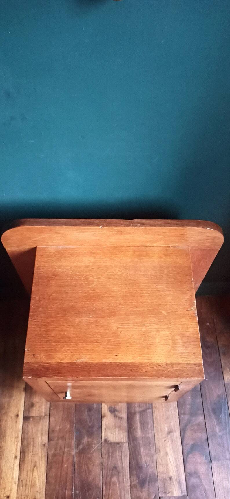 Vintage solid wood bedside table/wooden box/wooden storage unit