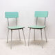 Paire de chaises café en formica de couleur tchécoslovaque, années 1960