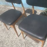 Vintage chair skaï black