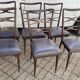 6 chaises meclchiorre bega pour ponti circa 60s