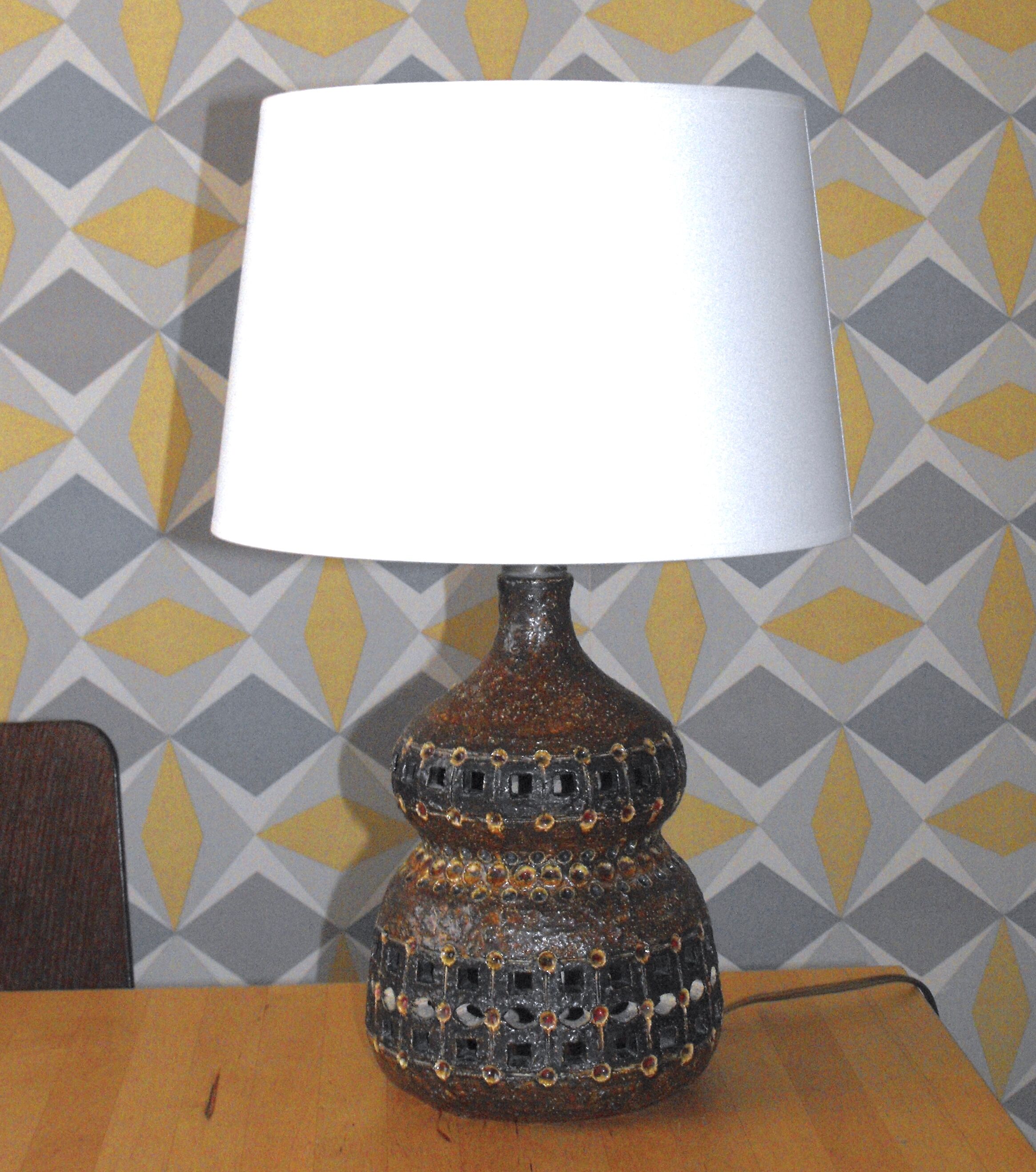 Ceramic lamp by Raphael Giarrusso 1926 - 1986