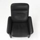 Exceptional De Sede DS50 lounge chair in black leather, Switzerland ca. 1980