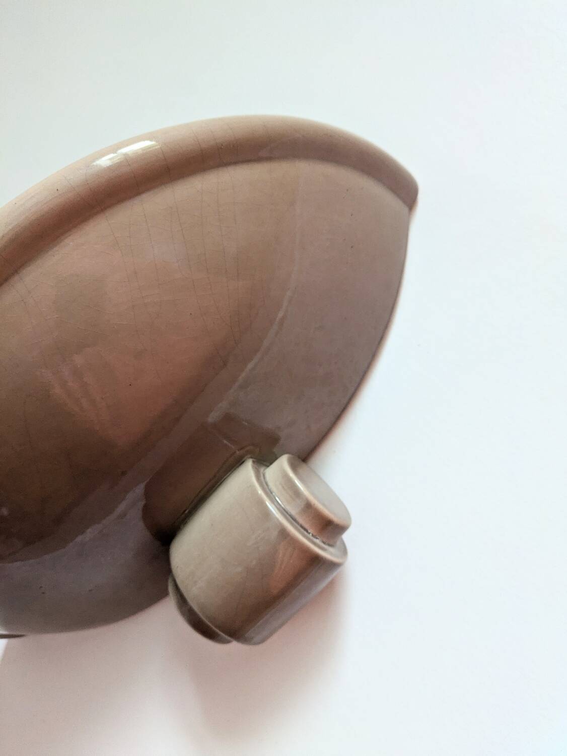 3 Kostka enamelled ceramic wall lights