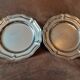 Lot de 2 plats ronds inox