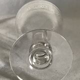 Lot 4 antique liquor glasses engraved with crystal blown