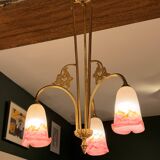 Gilded bronze lustre and glass paste – Müller Frères, Lunéville, circa 192.