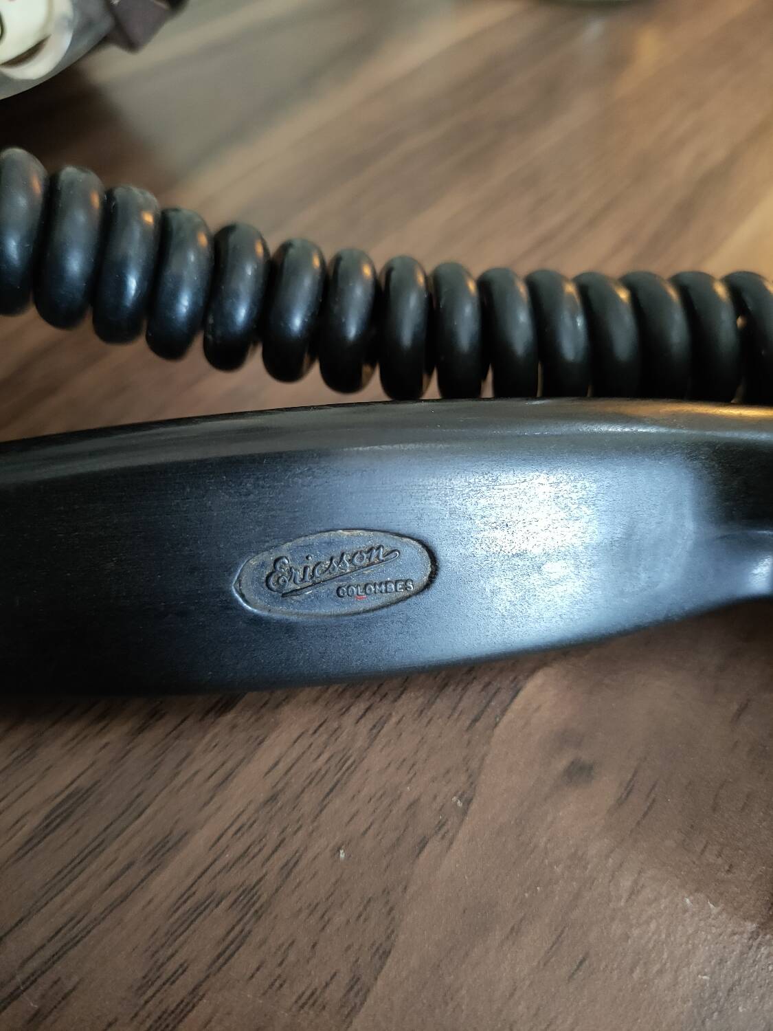 Old bakelite wall telephone