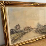 Charcoal drawing by Edouard Febvre