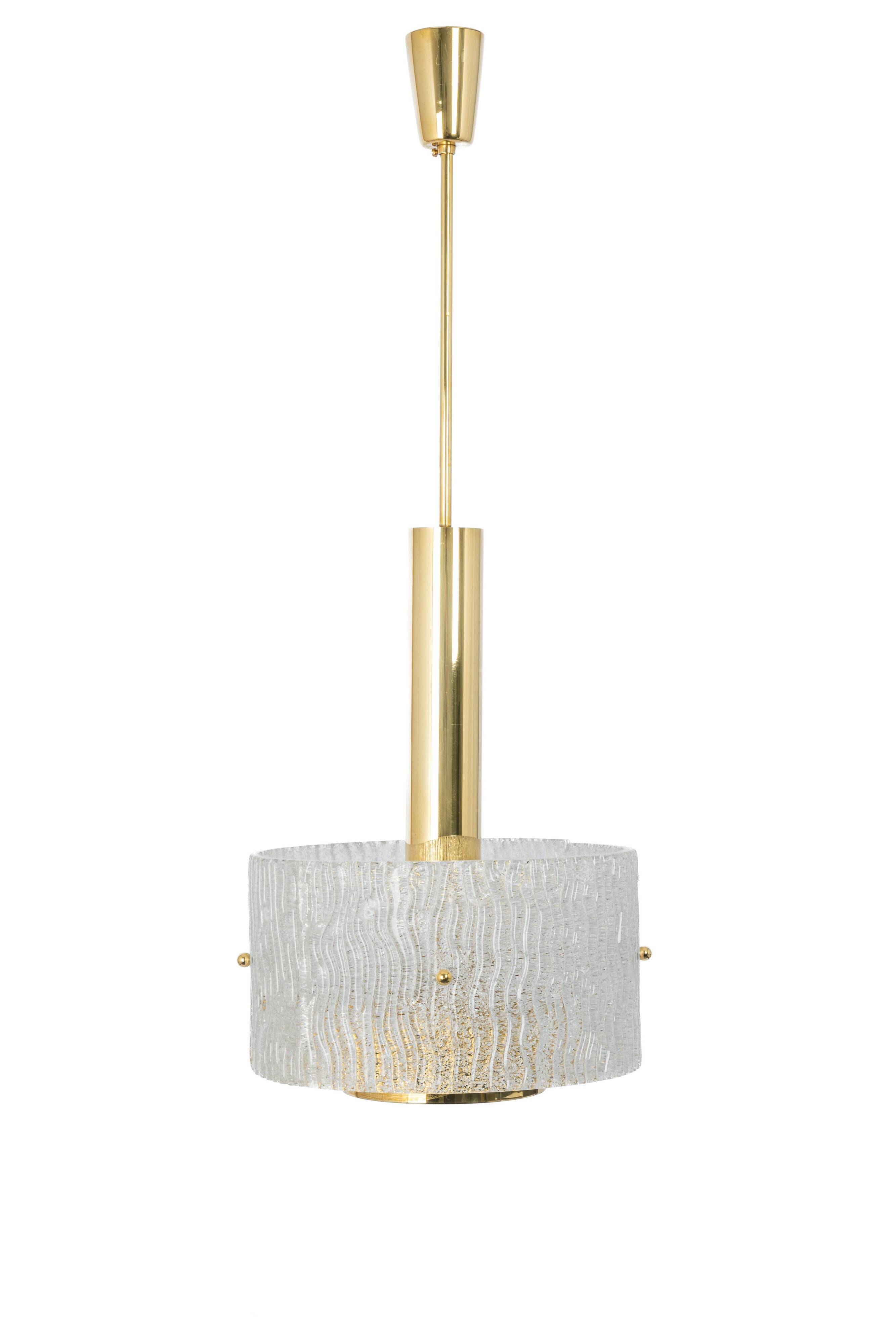Large Murano hanging lamp by Hillebrand, 1970s
