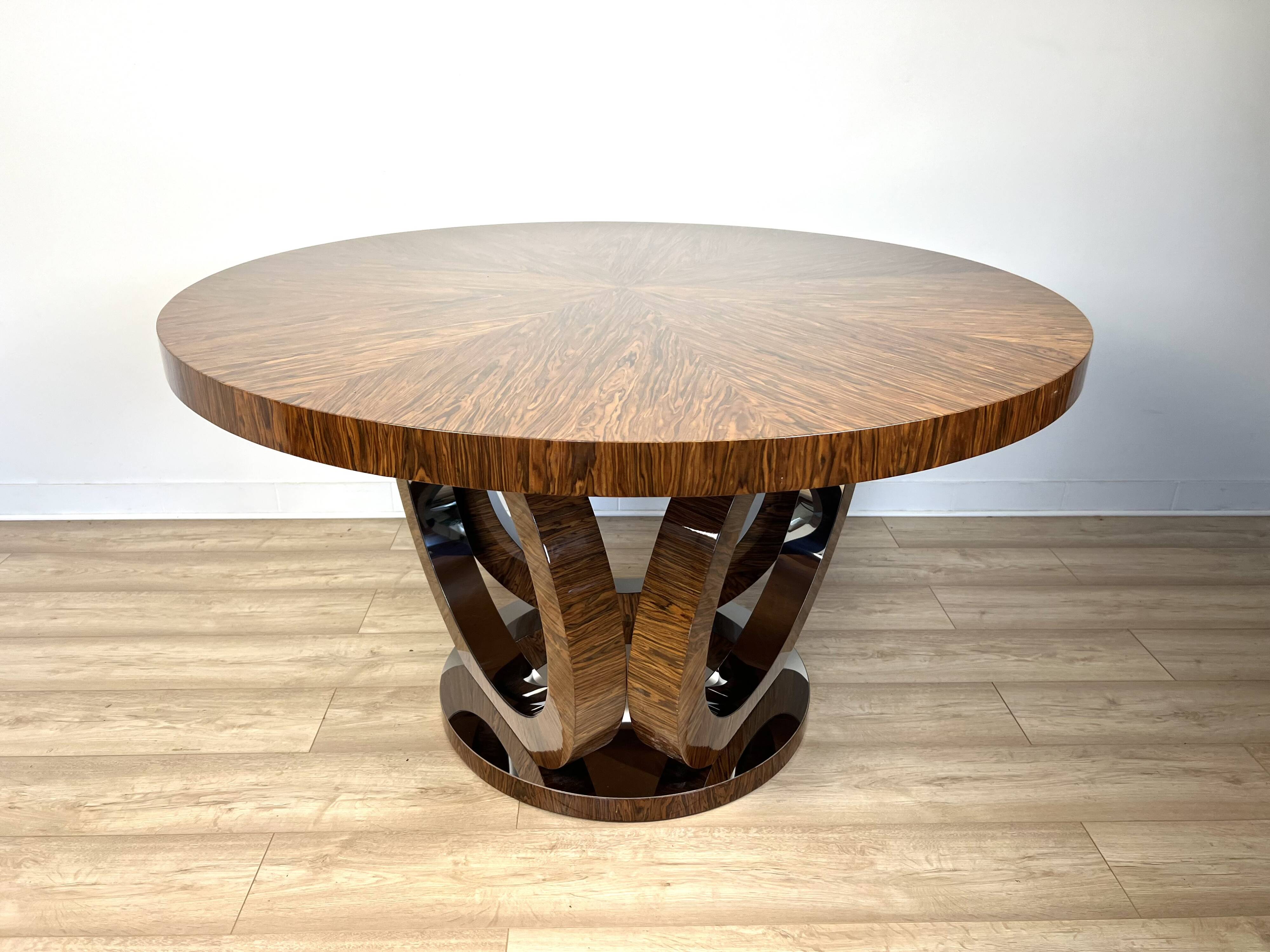 Art Deco style round table "Milano" - rosewood - Manufacturer of stylish furniture