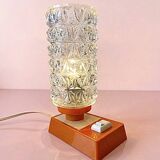 vintage Mid Century Massive 1970 lamps diamond point globes