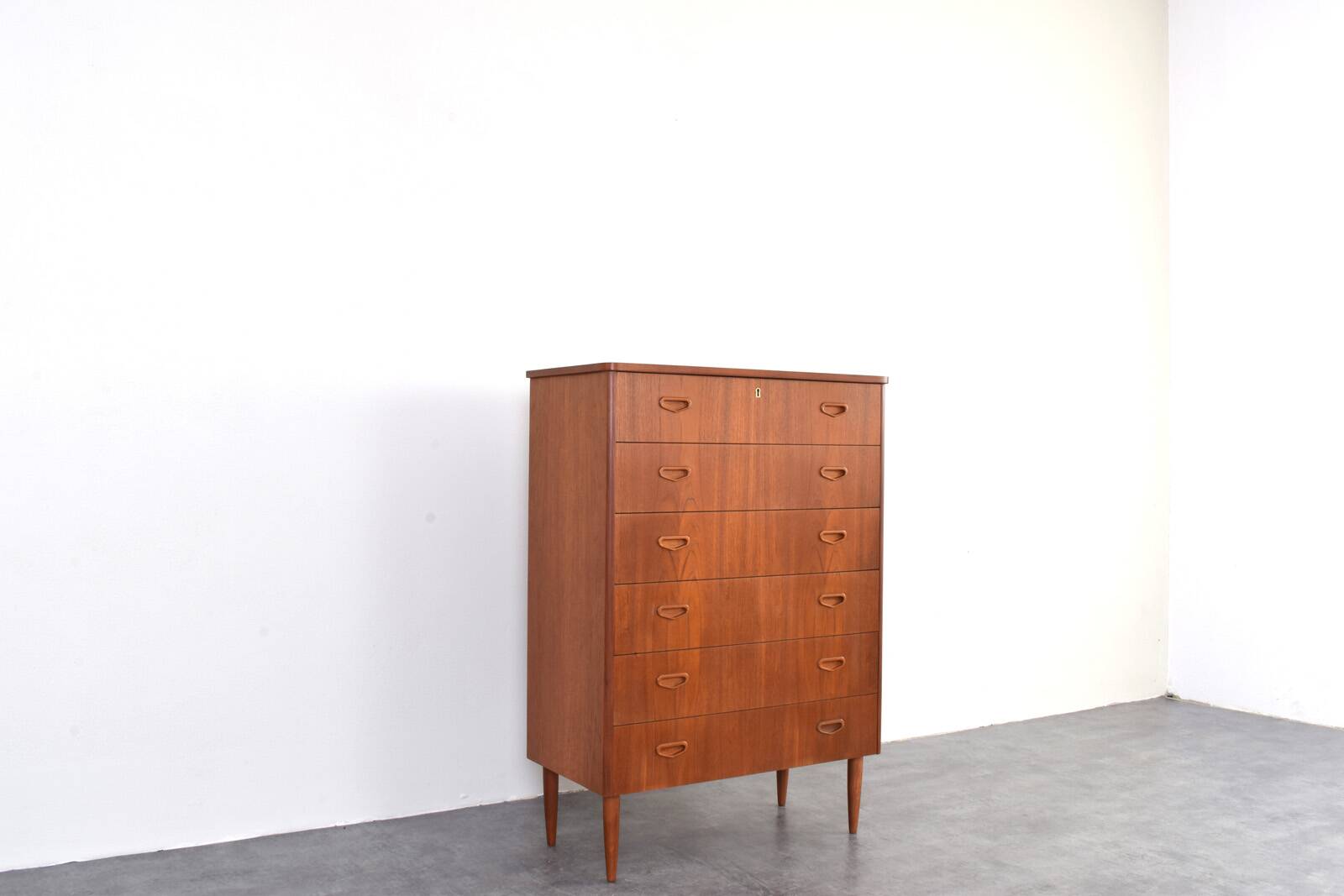 Mid-Century Danish Teak Chest of Drawers, 1960s.