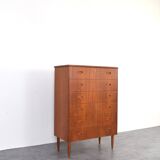 Mid-Century Danish Teak Chest of Drawers, 1960s.