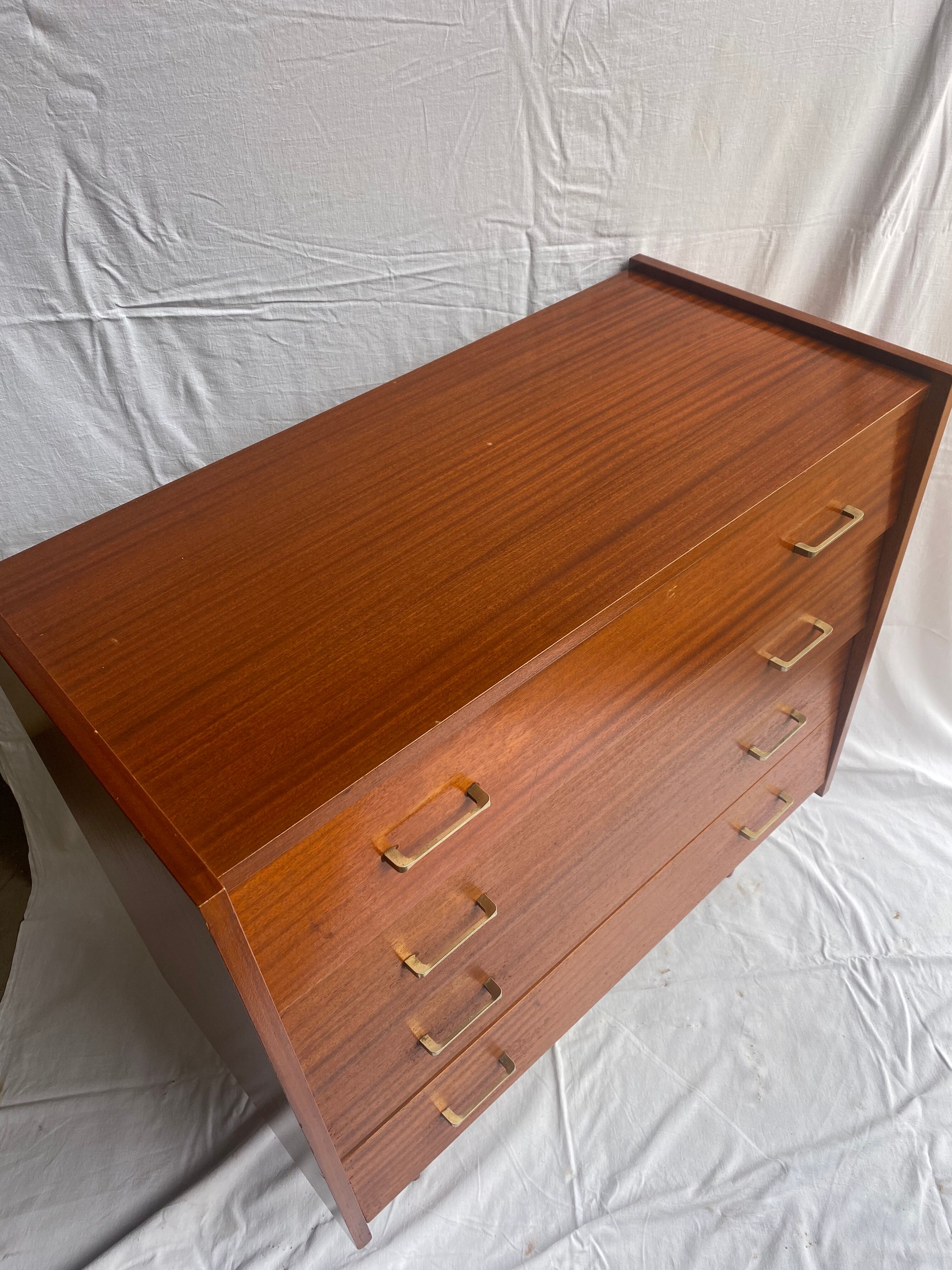 Old vintage 60's chest of drawers
