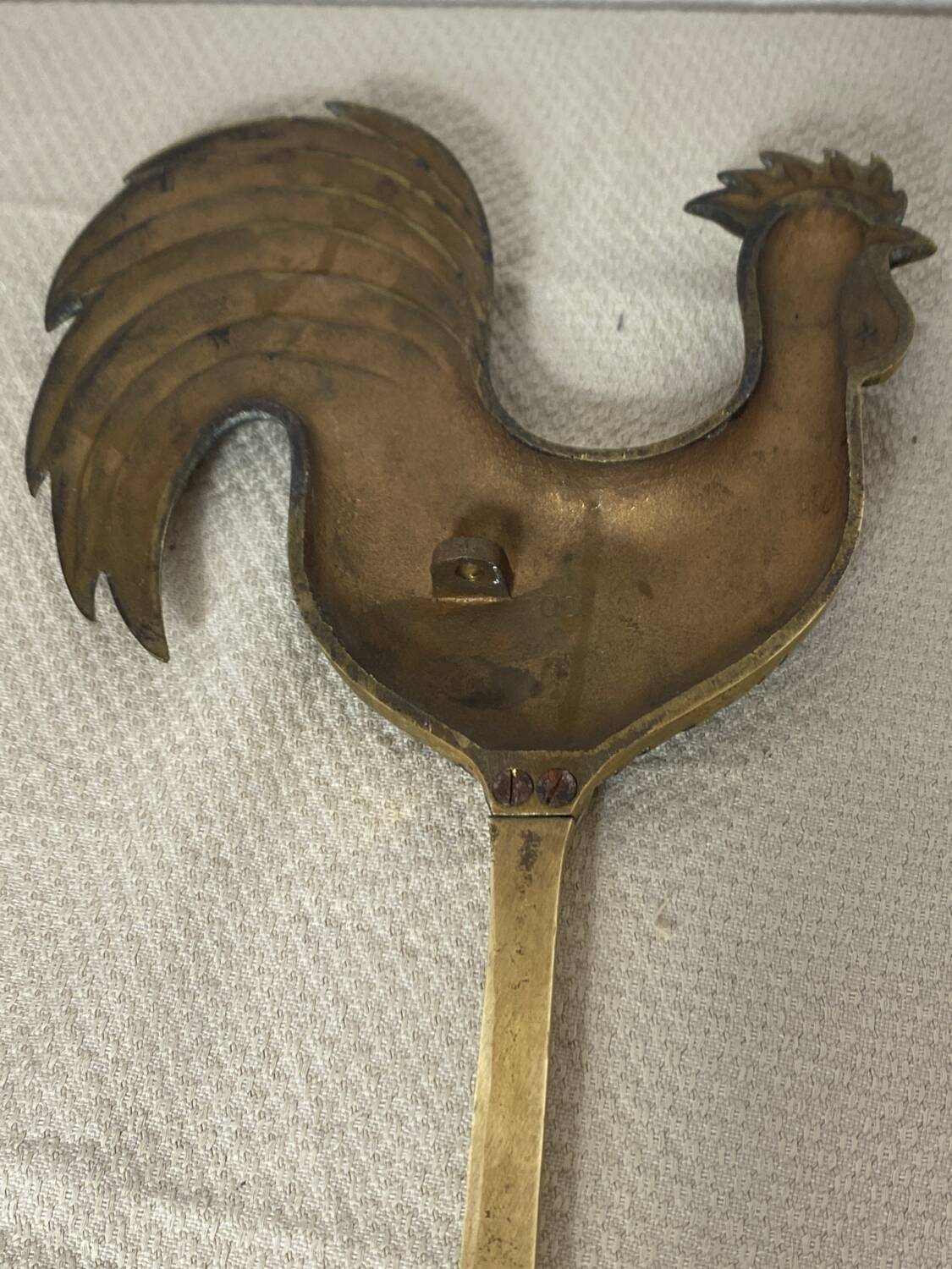 Solid Brass Zoomorphic Rooster Wall Candle Holder