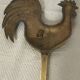 Solid Brass Zoomorphic Rooster Wall Candle Holder