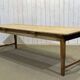 Early 20th-century farmhouse table made of fir, elm, and chestnut.