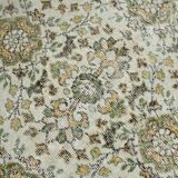 6x10 Brown & Beige Floral Pattern Vintage Rug, 196x325Cm