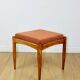Edmund Homa stool orange brick boucle seat
