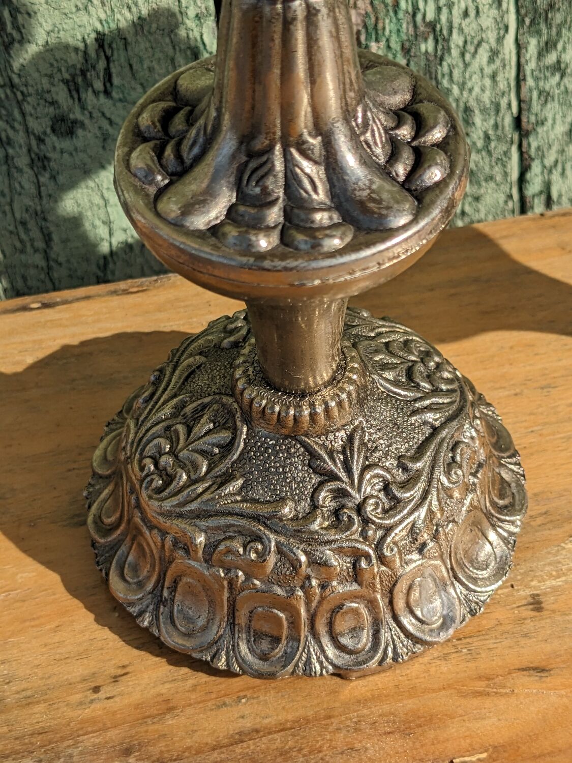 Pair of silver candle holders