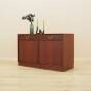 Danish mahogany veneered cabinet with drawers and lockable doors, 1970s